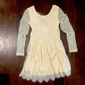 Cream lace XS dress